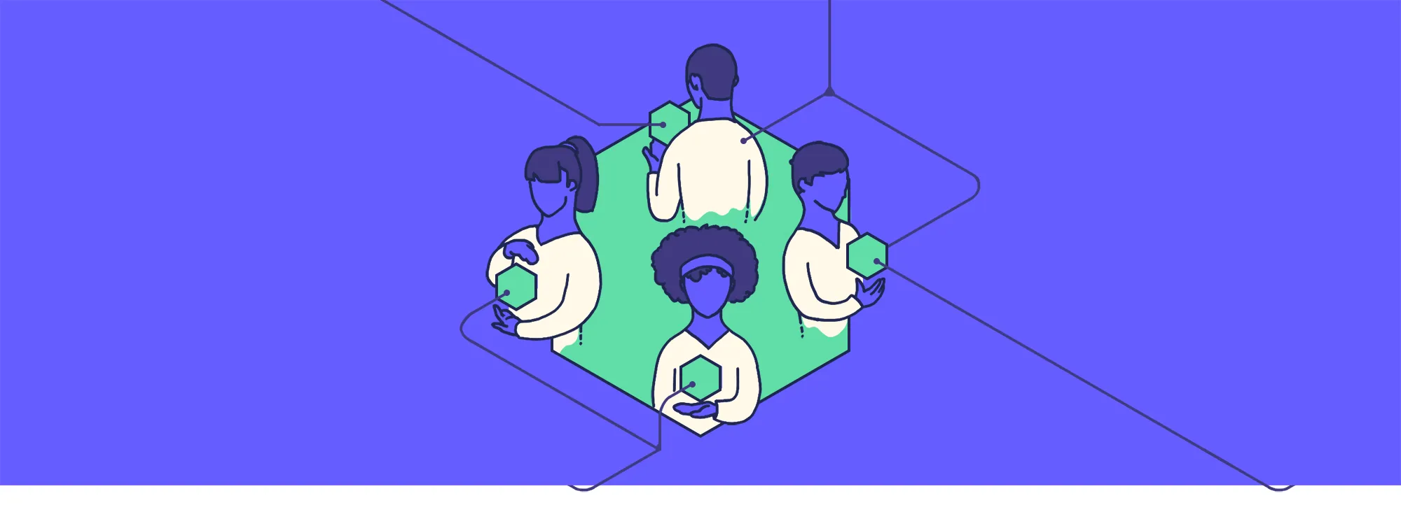 Individuell, kollektiv und intermediär: drei Wege zum Data Empowerment - Editorial Illustration