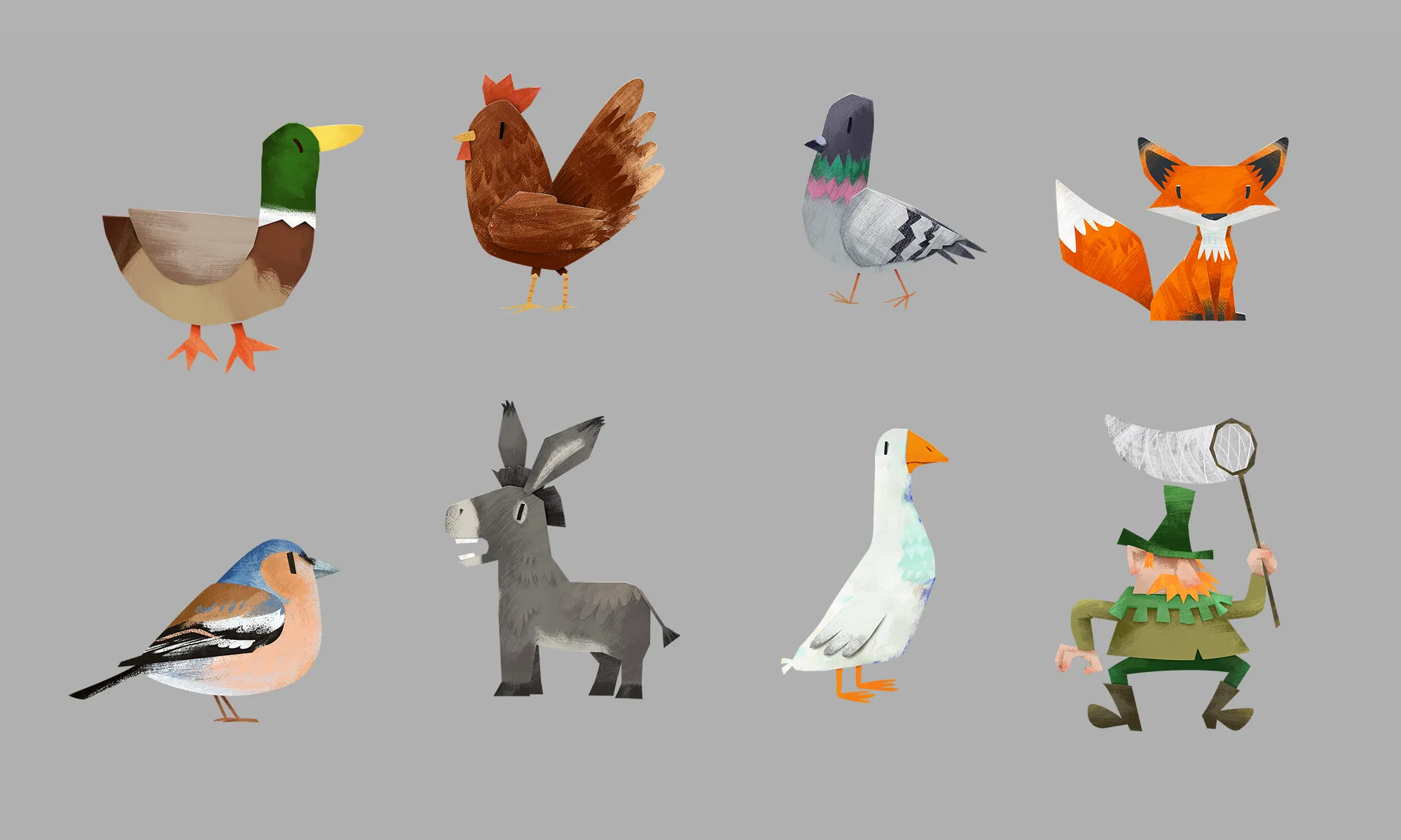 guiDo App - Character Design von Tieren