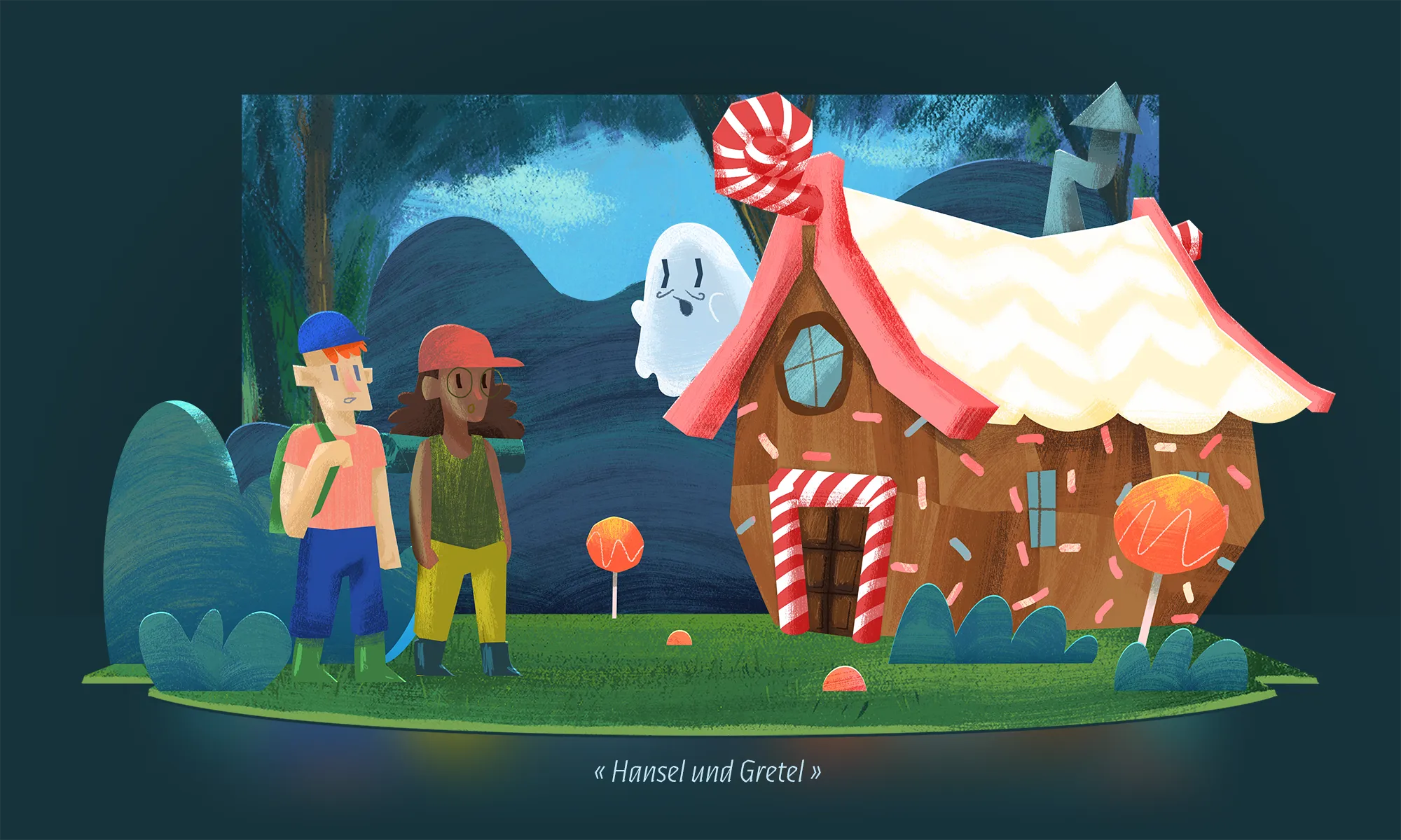 guiDo App - Illustration de la chanson 'Hansel et Gretel'