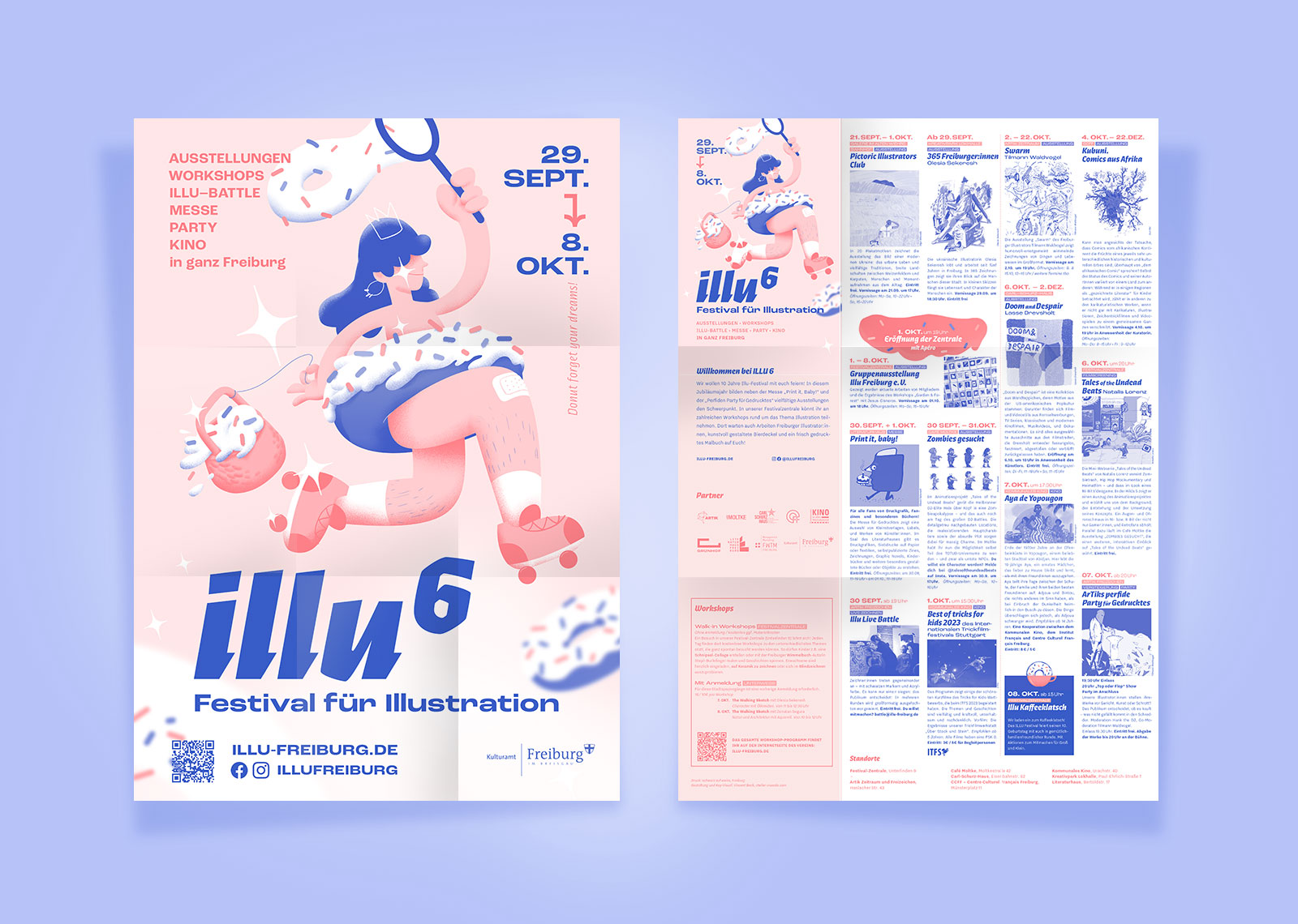 Aperçu du programme du festival ILLU 6 à Freiburg