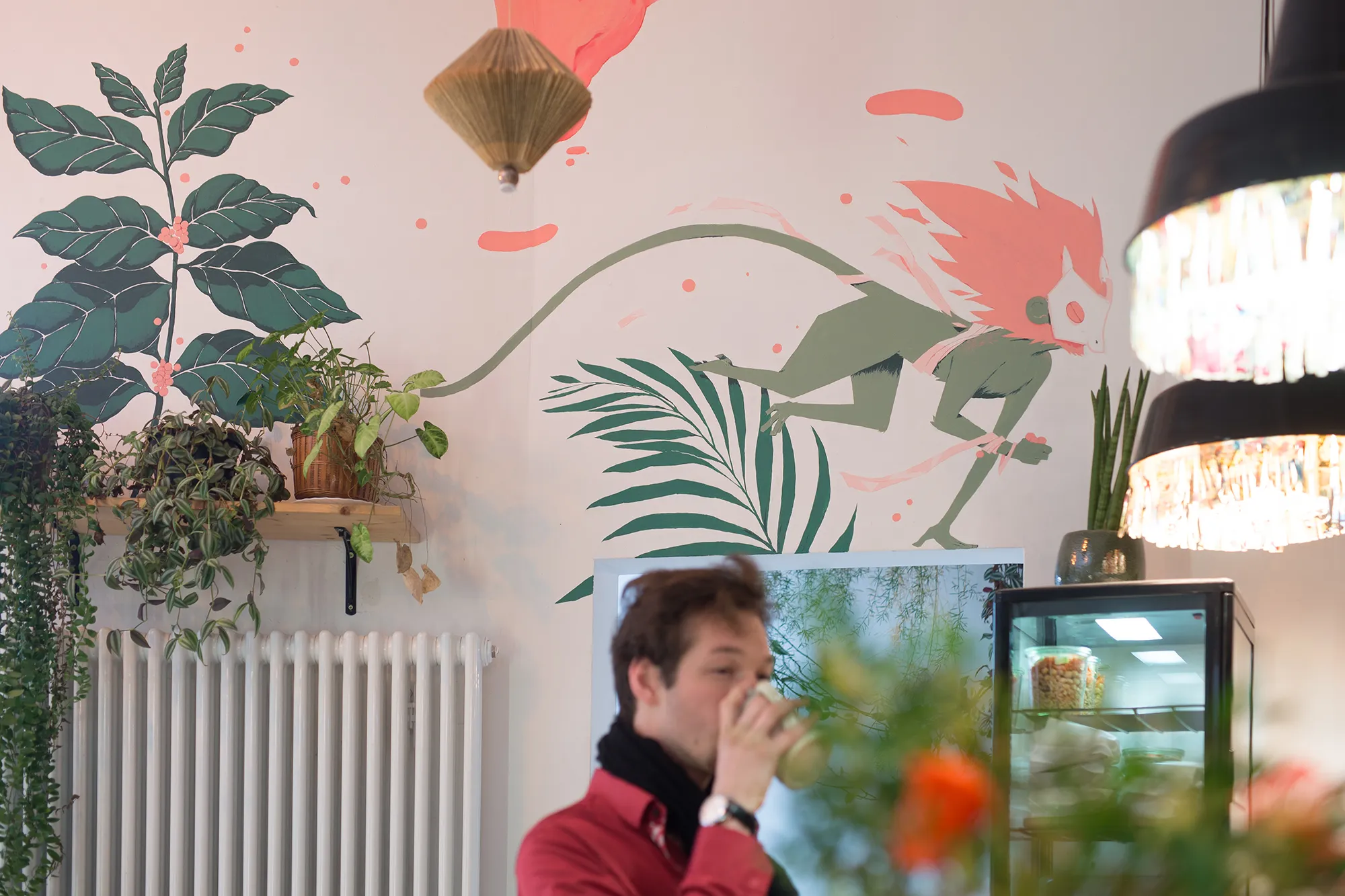 Wandmalerei für den Café Pow (Belfortstraße, Freiburg)