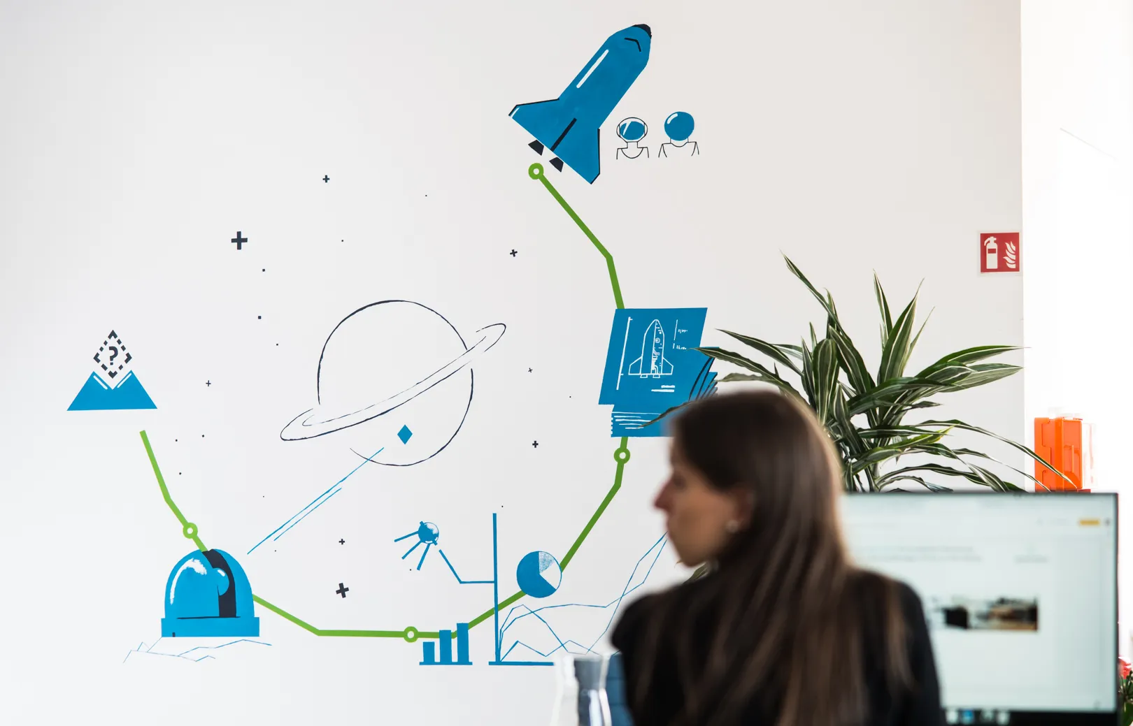 Wandmalerei für den Badencampus (Breisach)